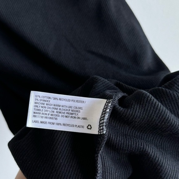 A New Day Black Stretch Mini Slit Dress XS - Picture 4 of 4